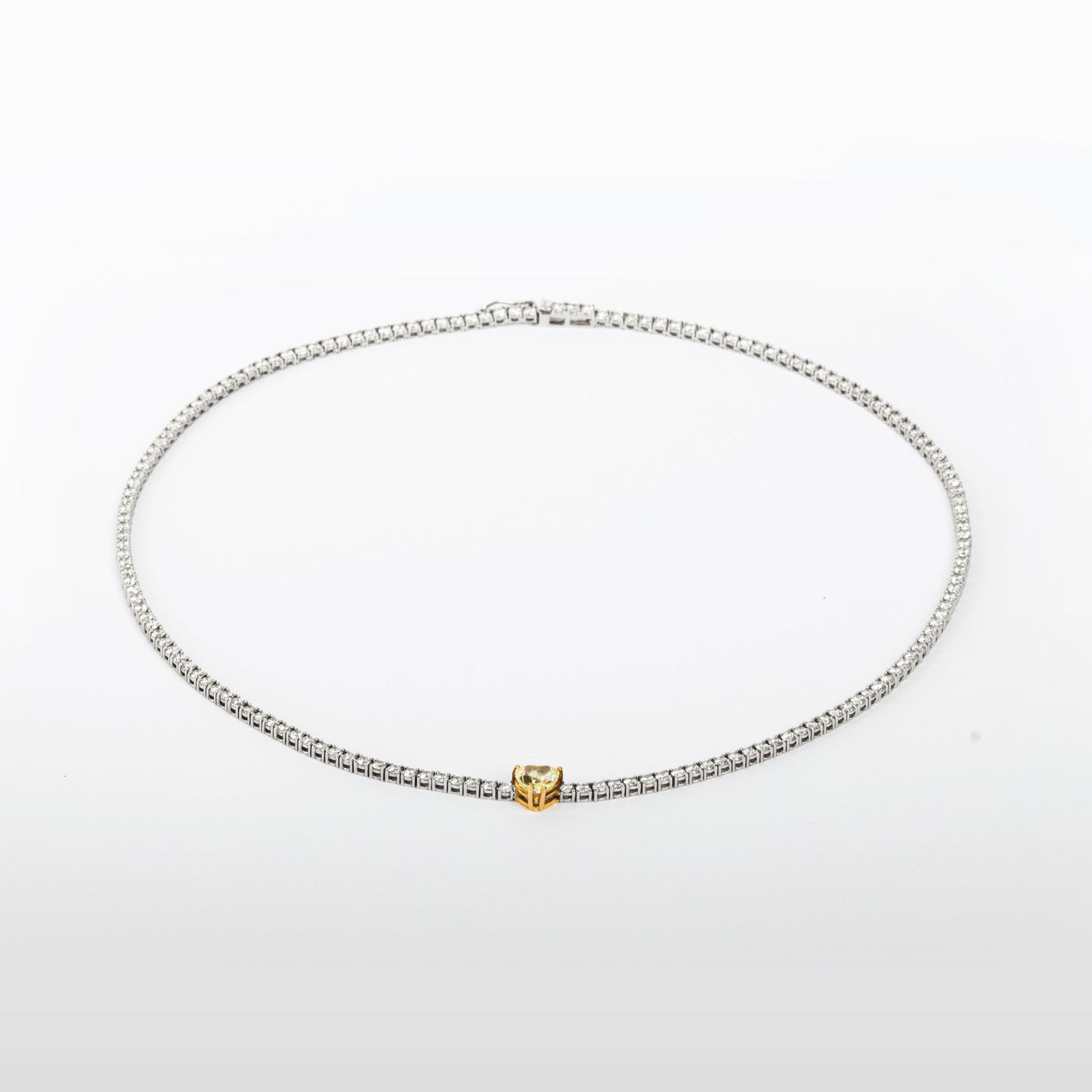 Collier Tennis in oro bianco 750