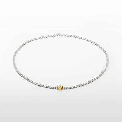 Collier Tennis in oro bianco 750