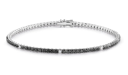 Bracciale 10+1: Un diamante bianco ogni 10 diamanti neri